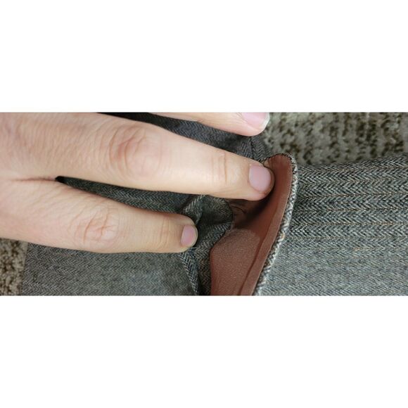 Vintage 80s/90s Peabody House Wool Blazer Hungary Brown Velvet Collar Size Small - Picture 9 of 12